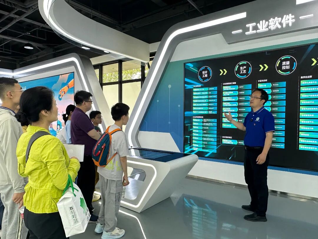 参观合作企业展厅
