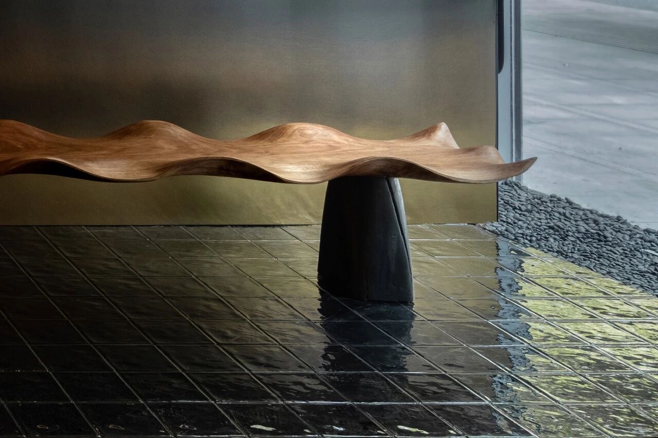 前台接待座凳&nbsp;Bench&nbsp;©ACT STUDIO