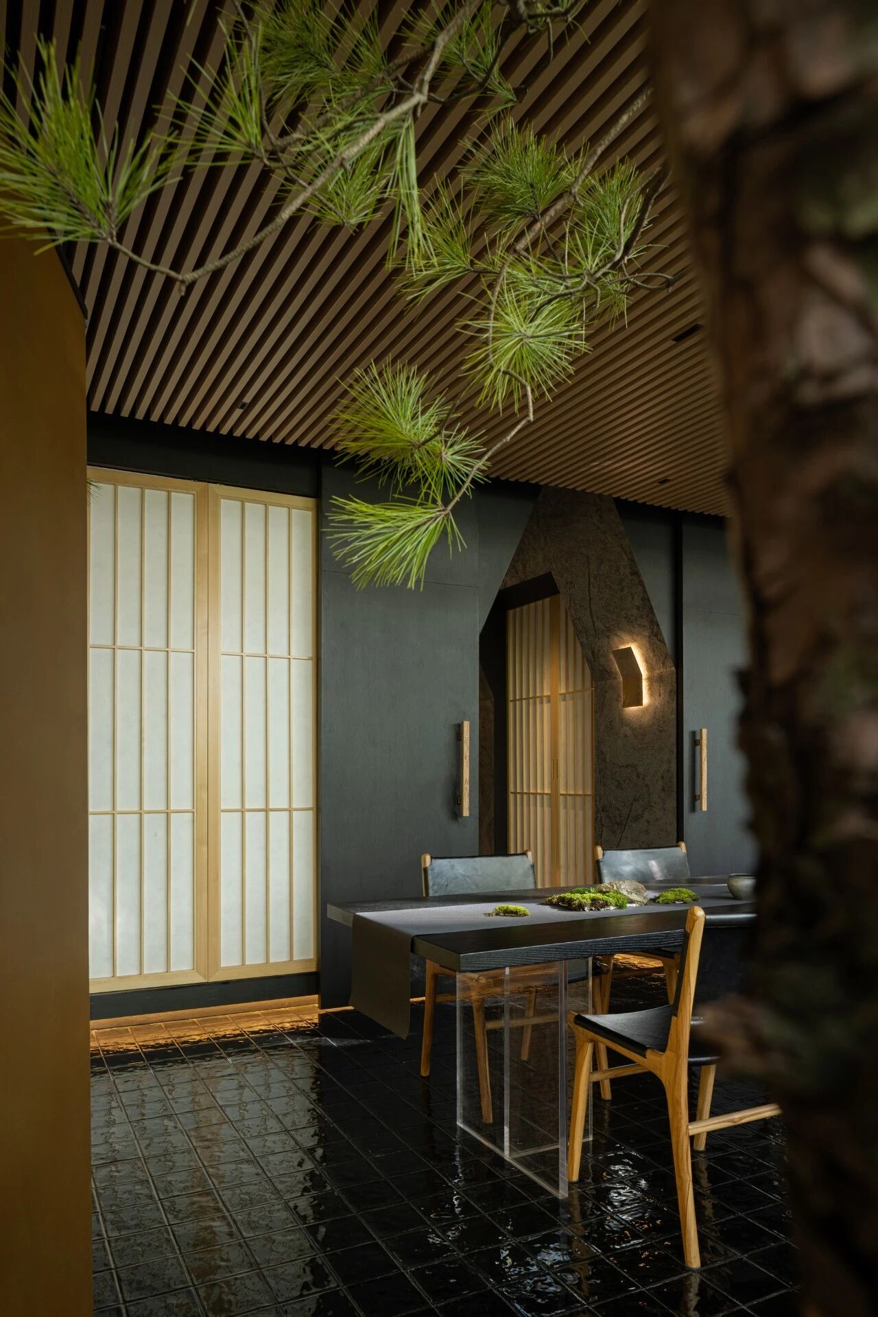 茶室会客厅空间细部&nbsp;Tea room&nbsp;&nbsp;©ACT STUDIO